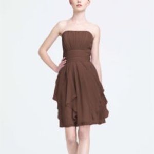 David’s Bridal Bridesmaids dress Cocoa color.